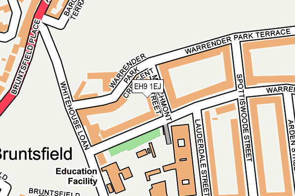 EH9 1EJ map - OS OpenMap – Local (Ordnance Survey) EH9 1EJ map - OS OpenMap – Local (Ordnance Survey)