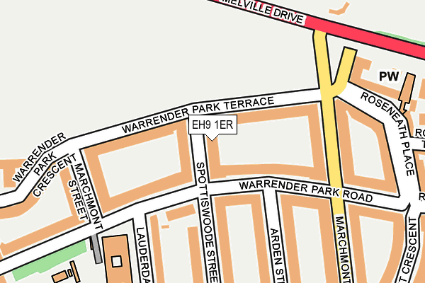 EH9 1ER map - OS OpenMap – Local (Ordnance Survey) EH9 1ER map - OS OpenMap – Local (Ordnance Survey)
