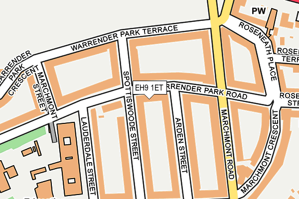 EH9 1ET map - OS OpenMap – Local (Ordnance Survey) EH9 1ET map - OS OpenMap – Local (Ordnance Survey)