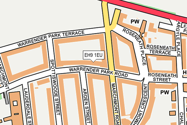 EH9 1EU map - OS OpenMap – Local (Ordnance Survey) EH9 1EU map - OS OpenMap – Local (Ordnance Survey)
