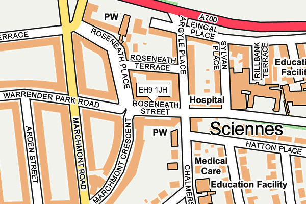 EH9 1JH map - OS OpenMap – Local (Ordnance Survey) EH9 1JH map - OS OpenMap – Local (Ordnance Survey)