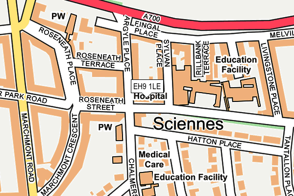 EH9 1LE map - OS OpenMap – Local (Ordnance Survey) EH9 1LE map - OS OpenMap – Local (Ordnance Survey)
