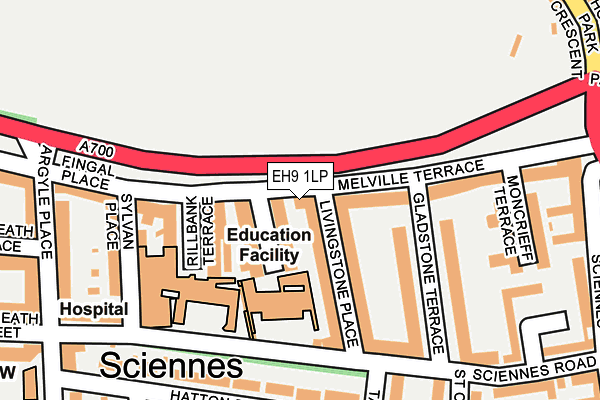 EH9 1LP map - OS OpenMap – Local (Ordnance Survey) EH9 1LP map - OS OpenMap – Local (Ordnance Survey)