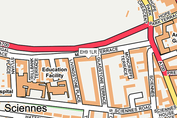 EH9 1LR map - OS OpenMap – Local (Ordnance Survey) EH9 1LR map - OS OpenMap – Local (Ordnance Survey)