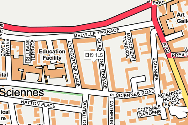 EH9 1LS map - OS OpenMap – Local (Ordnance Survey) EH9 1LS map - OS OpenMap – Local (Ordnance Survey)