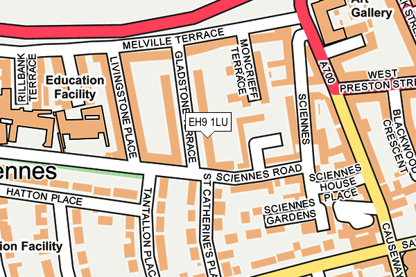 EH9 1LU map - OS OpenMap – Local (Ordnance Survey) EH9 1LU map - OS OpenMap – Local (Ordnance Survey)