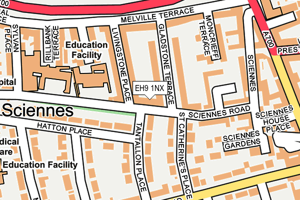 EH9 1NX map - OS OpenMap – Local (Ordnance Survey) EH9 1NX map - OS OpenMap – Local (Ordnance Survey)