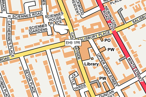 EH9 1PR map - OS OpenMap – Local (Ordnance Survey) EH9 1PR map - OS OpenMap – Local (Ordnance Survey)