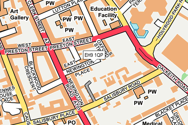 EH9 1QP map - OS OpenMap – Local (Ordnance Survey)