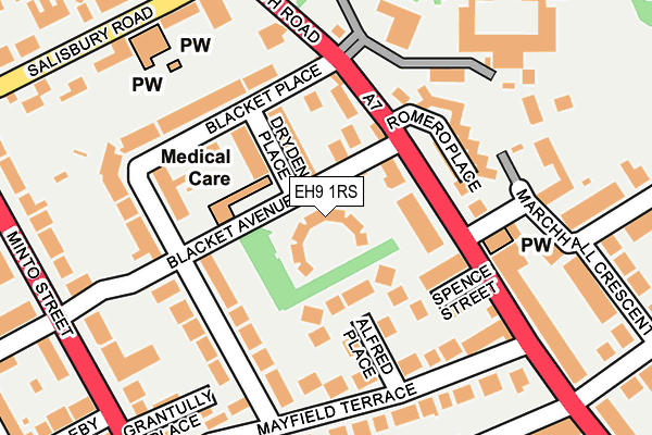 EH9 1RS map - OS OpenMap – Local (Ordnance Survey) EH9 1RS map - OS OpenMap – Local (Ordnance Survey)