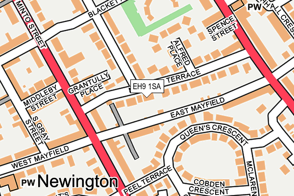 EH9 1SA map - OS OpenMap – Local (Ordnance Survey) EH9 1SA map - OS OpenMap – Local (Ordnance Survey)
