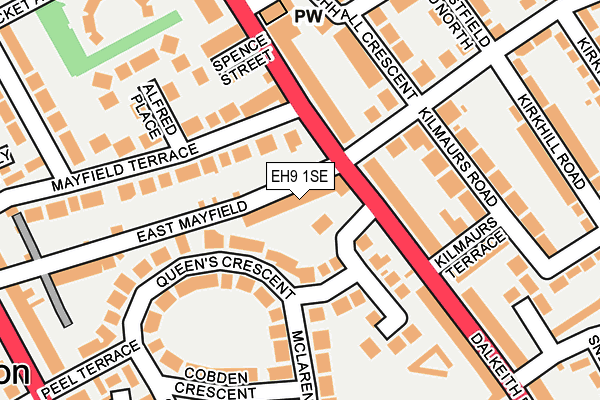 EH9 1SE map - OS OpenMap – Local (Ordnance Survey) EH9 1SE map - OS OpenMap – Local (Ordnance Survey)