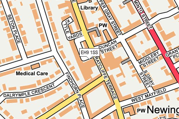 EH9 1SS map - OS OpenMap – Local (Ordnance Survey) EH9 1SS map - OS OpenMap – Local (Ordnance Survey)