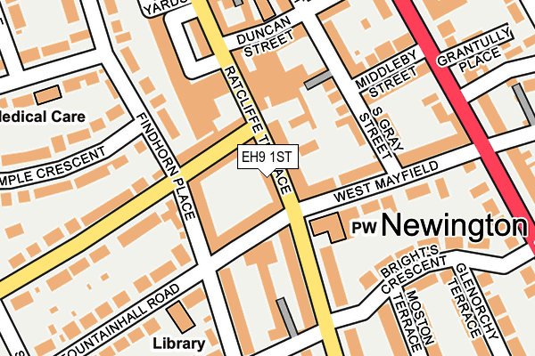 EH9 1ST map - OS OpenMap – Local (Ordnance Survey) EH9 1ST map - OS OpenMap – Local (Ordnance Survey)