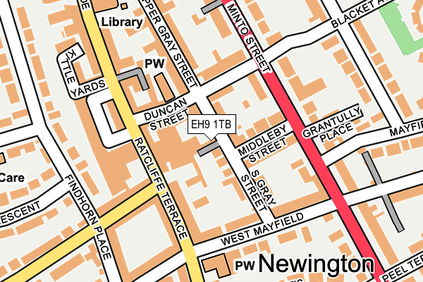 EH9 1TB map - OS OpenMap – Local (Ordnance Survey) EH9 1TB map - OS OpenMap – Local (Ordnance Survey)