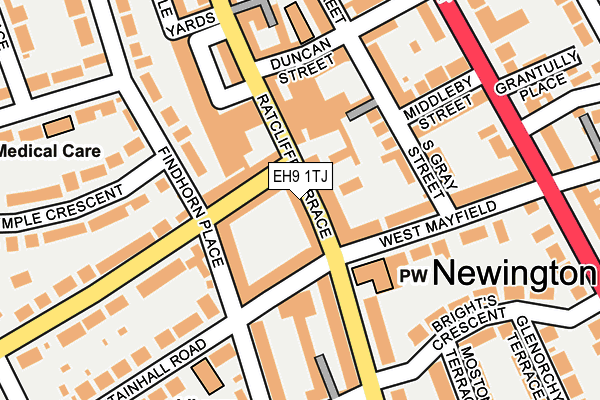 EH9 1TJ map - OS OpenMap – Local (Ordnance Survey) EH9 1TJ map - OS OpenMap – Local (Ordnance Survey)