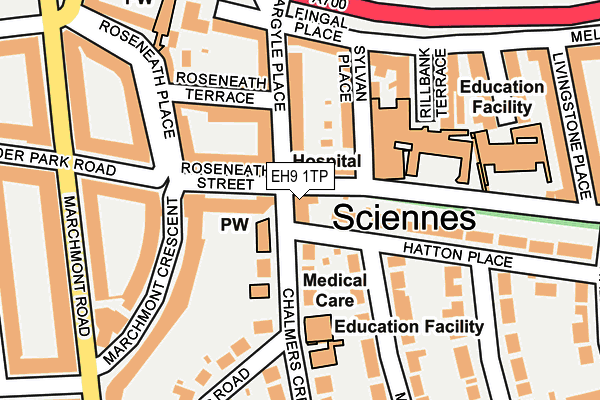 EH9 1TP map - OS OpenMap – Local (Ordnance Survey) EH9 1TP map - OS OpenMap – Local (Ordnance Survey)