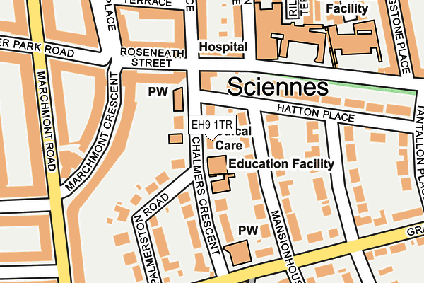 EH9 1TR map - OS OpenMap – Local (Ordnance Survey) EH9 1TR map - OS OpenMap – Local (Ordnance Survey)