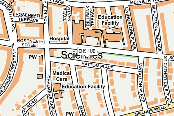 EH9 1UB map - OS OpenMap – Local (Ordnance Survey) EH9 1UB map - OS OpenMap – Local (Ordnance Survey)