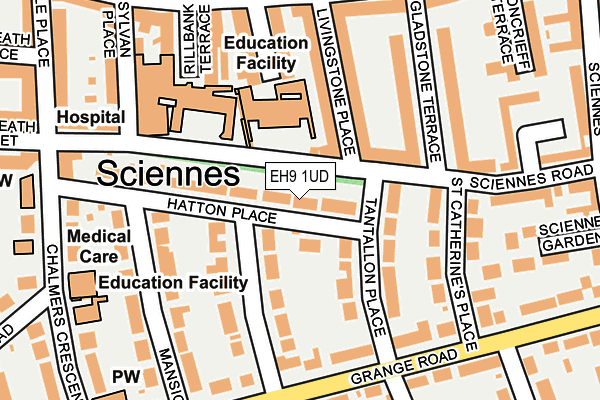 EH9 1UD map - OS OpenMap – Local (Ordnance Survey) EH9 1UD map - OS OpenMap – Local (Ordnance Survey)
