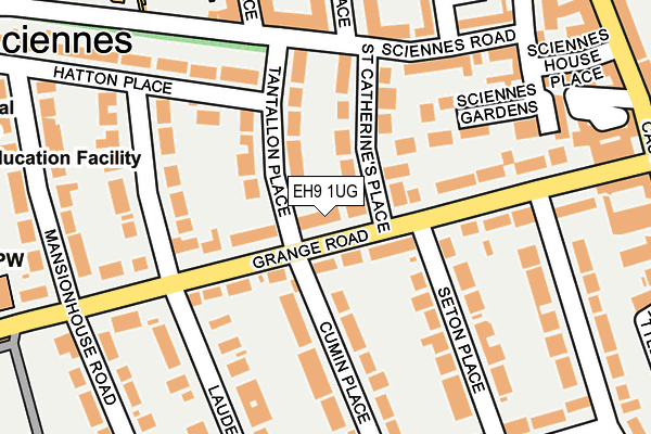 EH9 1UG map - OS OpenMap – Local (Ordnance Survey) EH9 1UG map - OS OpenMap – Local (Ordnance Survey)