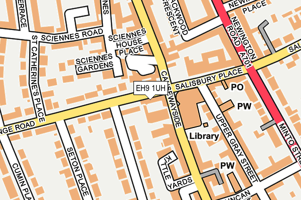 EH9 1UH map - OS OpenMap – Local (Ordnance Survey) EH9 1UH map - OS OpenMap – Local (Ordnance Survey)
