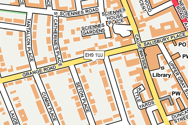EH9 1UJ map - OS OpenMap – Local (Ordnance Survey) EH9 1UJ map - OS OpenMap – Local (Ordnance Survey)