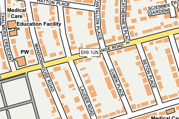 EH9 1UN map - OS OpenMap – Local (Ordnance Survey) EH9 1UN map - OS OpenMap – Local (Ordnance Survey)