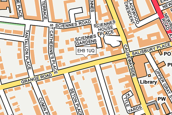 EH9 1UQ map - OS OpenMap – Local (Ordnance Survey) EH9 1UQ map - OS OpenMap – Local (Ordnance Survey)