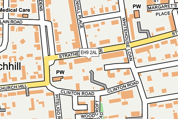 EH9 2AL map - OS OpenMap – Local (Ordnance Survey) EH9 2AL map - OS OpenMap – Local (Ordnance Survey)