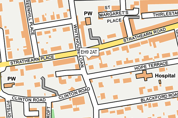 EH9 2AT map - OS OpenMap – Local (Ordnance Survey) EH9 2AT map - OS OpenMap – Local (Ordnance Survey)