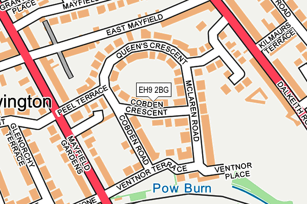 EH9 2BG map - OS OpenMap – Local (Ordnance Survey) EH9 2BG map - OS OpenMap – Local (Ordnance Survey)