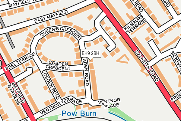 EH9 2BH map - OS OpenMap – Local (Ordnance Survey)