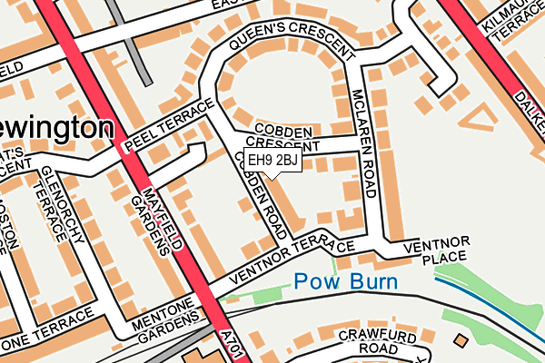 EH9 2BJ map - OS OpenMap – Local (Ordnance Survey) EH9 2BJ map - OS OpenMap – Local (Ordnance Survey)