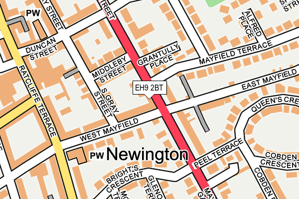 EH9 2BT map - OS OpenMap – Local (Ordnance Survey) EH9 2BT map - OS OpenMap – Local (Ordnance Survey)