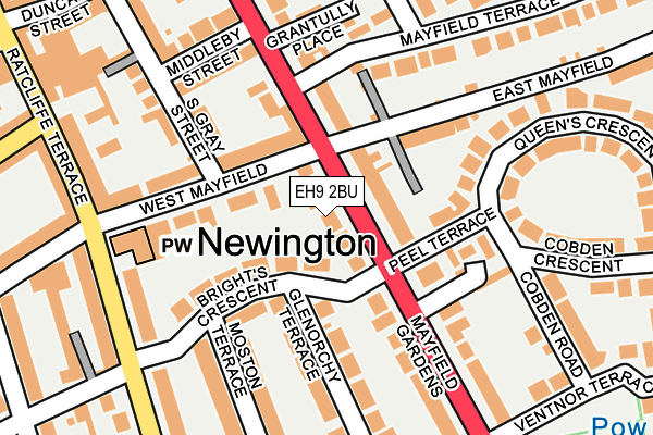 EH9 2BU map - OS OpenMap – Local (Ordnance Survey) EH9 2BU map - OS OpenMap – Local (Ordnance Survey)