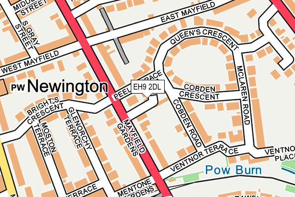 EH9 2DL map - OS OpenMap – Local (Ordnance Survey) EH9 2DL map - OS OpenMap – Local (Ordnance Survey)