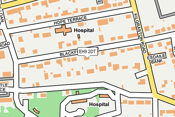 EH9 2DT map - OS OpenMap – Local (Ordnance Survey) EH9 2DT map - OS OpenMap – Local (Ordnance Survey)