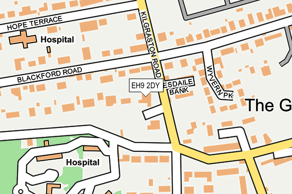 EH9 2DY map - OS OpenMap – Local (Ordnance Survey) EH9 2DY map - OS OpenMap – Local (Ordnance Survey)