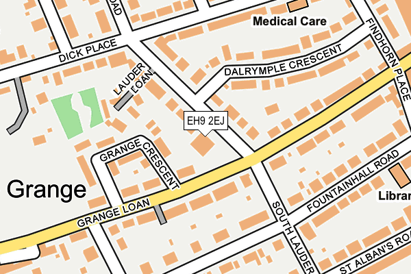 EH9 2EJ map - OS OpenMap – Local (Ordnance Survey) EH9 2EJ map - OS OpenMap – Local (Ordnance Survey)