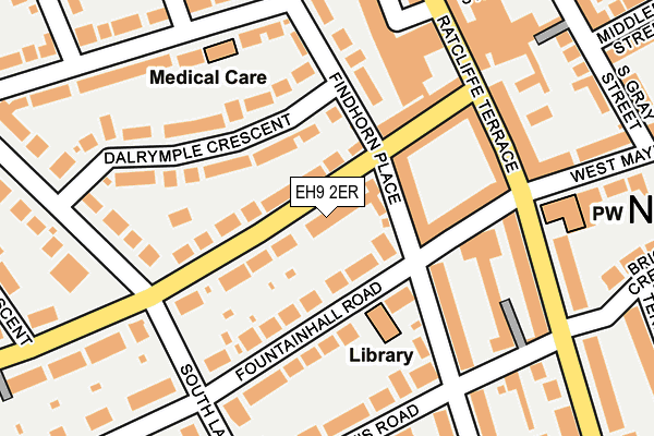 EH9 2ER map - OS OpenMap – Local (Ordnance Survey) EH9 2ER map - OS OpenMap – Local (Ordnance Survey)
