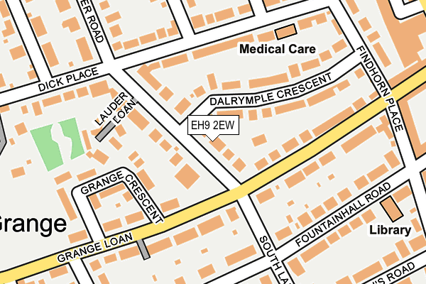 EH9 2EW map - OS OpenMap – Local (Ordnance Survey) EH9 2EW map - OS OpenMap – Local (Ordnance Survey)