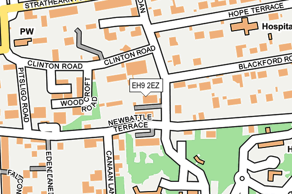 EH9 2EZ map - OS OpenMap – Local (Ordnance Survey) EH9 2EZ map - OS OpenMap – Local (Ordnance Survey)