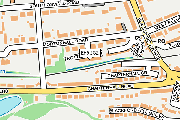 EH9 2GZ map - OS OpenMap – Local (Ordnance Survey) EH9 2GZ map - OS OpenMap – Local (Ordnance Survey)