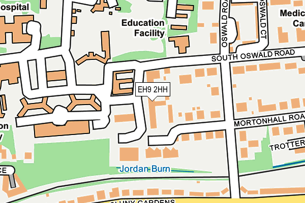 EH9 2HH map - OS OpenMap – Local (Ordnance Survey) EH9 2HH map - OS OpenMap – Local (Ordnance Survey)