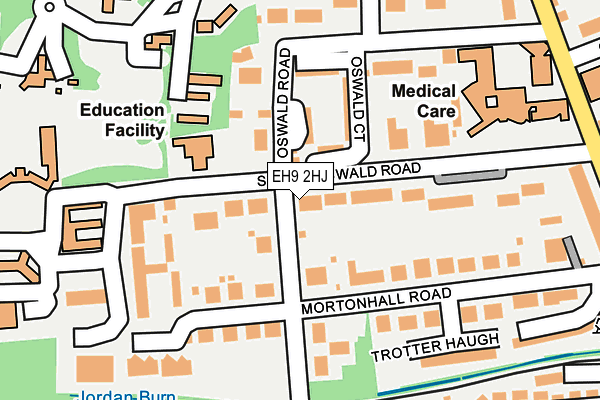 EH9 2HJ map - OS OpenMap – Local (Ordnance Survey) EH9 2HJ map - OS OpenMap – Local (Ordnance Survey)