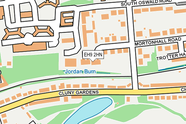 EH9 2HN map - OS OpenMap – Local (Ordnance Survey) EH9 2HN map - OS OpenMap – Local (Ordnance Survey)