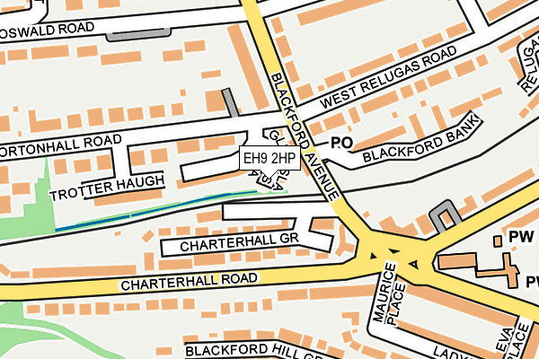 EH9 2HP map - OS OpenMap – Local (Ordnance Survey) EH9 2HP map - OS OpenMap – Local (Ordnance Survey)