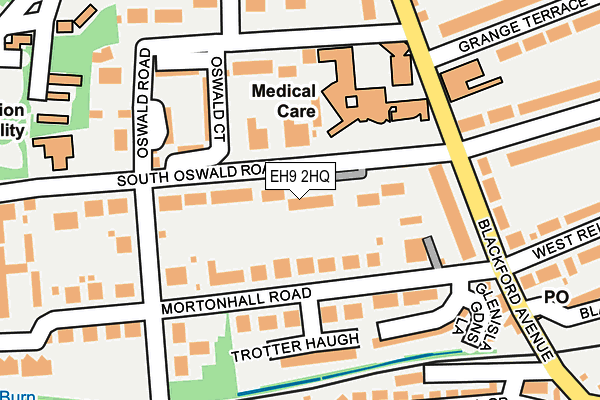 EH9 2HQ map - OS OpenMap – Local (Ordnance Survey) EH9 2HQ map - OS OpenMap – Local (Ordnance Survey)