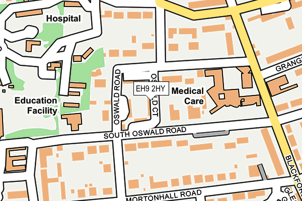 EH9 2HY map - OS OpenMap – Local (Ordnance Survey) EH9 2HY map - OS OpenMap – Local (Ordnance Survey)